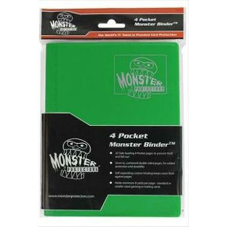MONSTER BINDERS 9PMEG Binder 9 Pocket Monster - Matte Emerald Green MON9PMEG